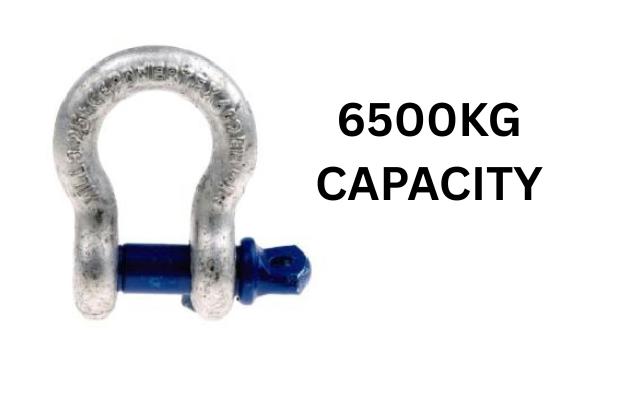 SHACKLE VOLTA 6.5 KG HIGH RESISTANCE STEEL,GALVANISED WITH SCREWED PIN